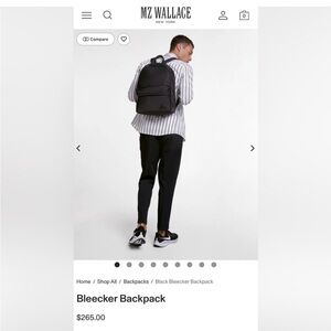 GUC MZ Wallace Black Bleeker Backpack